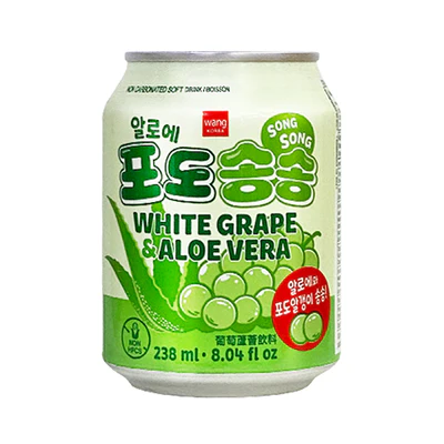 WANG WHITE GRAPE & ALOE VERA DRINK 238ML