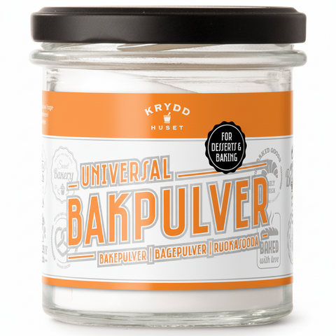 KRYDDHUSET BAKEPULVER GLASS 250G
