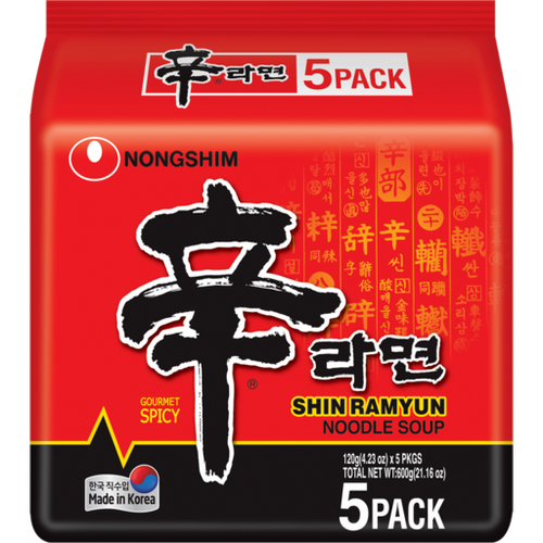 Nongshim Shin Ramyun 5-pack 600g