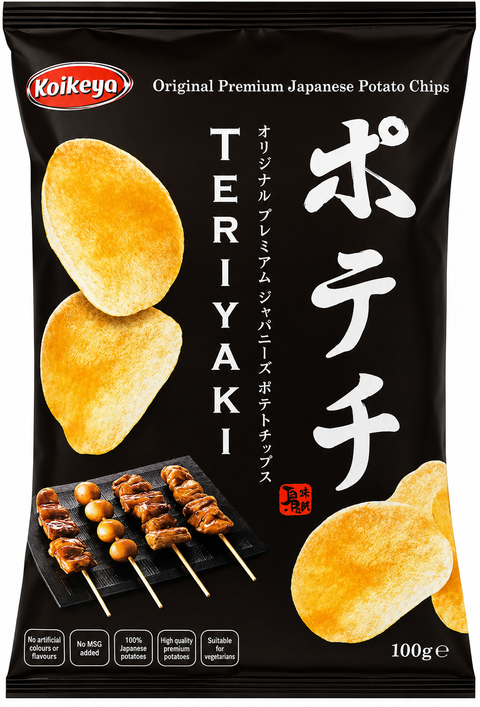 KOIKEYA CHIPS เทริยากิ 100กรัม