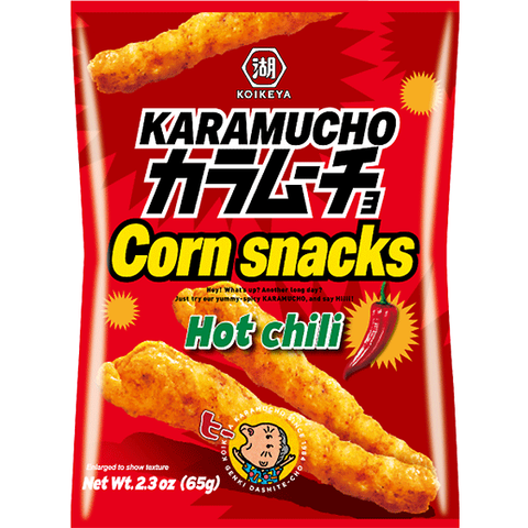 Koikeya Kara Mucho Corn Snacks Hot Chili 65g