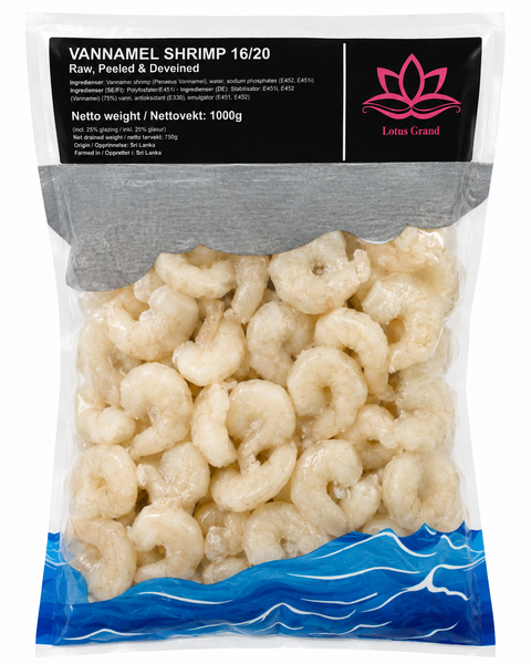Vannamei Shrimp HLSO 16/20 1kg
