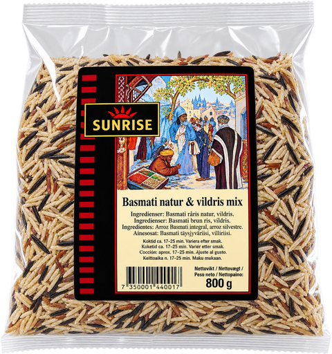 Sunrise Basmati Natur og Villris 550g