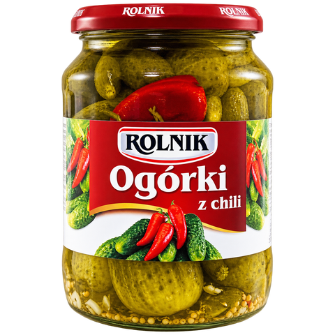 Rolnik Sylteagurk med Chili 720ml
