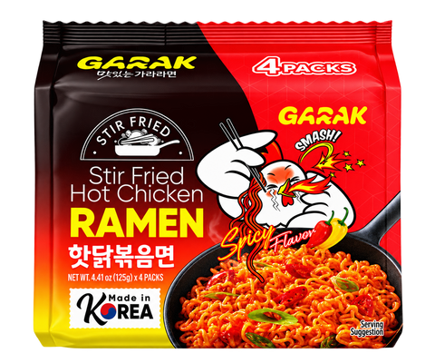 Garak Stir Fried Hot Chicken Ramen 4-pack 500g