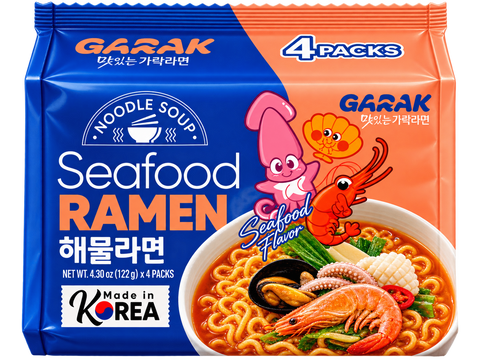 Garak Ramen Sjømat 4-pack 488g