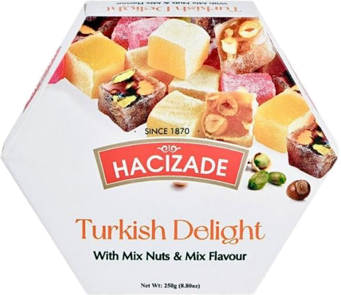 HACIZADE TURKISH DELIGHT WITH NUTS & MIX