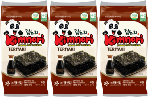KIMNORI SEAWEED SNACK TERIYAKI 3X