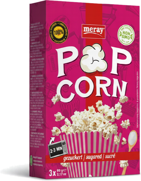 MERAY POPCORN SUKRET MICRO 3-PACK