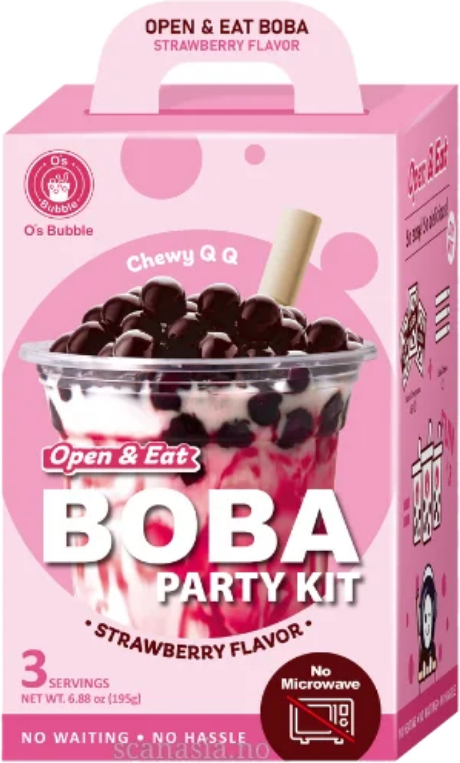 O'S BUBBLE BOBA KIT STRAWBERRY