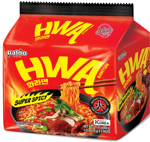 PALDO HWA RAMEN SUPER SPICY 5-PACK