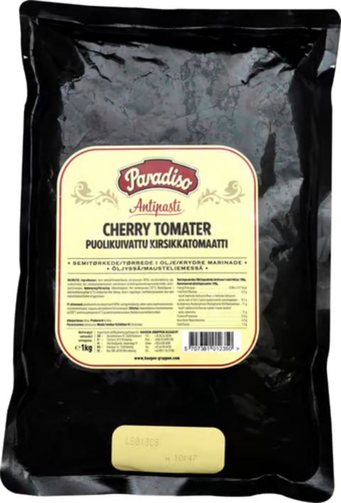 PARADISO CHERRYTOMATER SEMITØRKET I OLJE 1KG