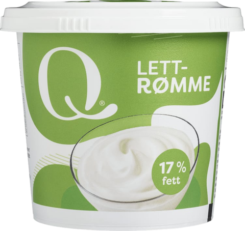 Q LETTRØMME 17% 300G