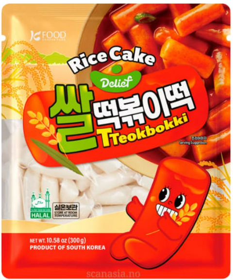 Delief Tteokbokki Rice Cake Halal 300g