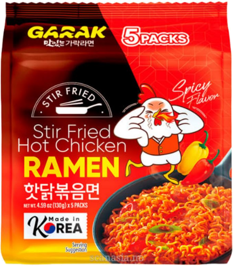 Garak Stir Fried Hot Chicken Ramen 5-pack 650g