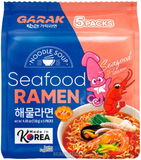 Garak Ramen Sjømat 5-pack 650g