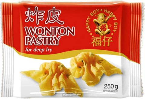 Happy Boy Wonton Pastry Deep Fry 250g
