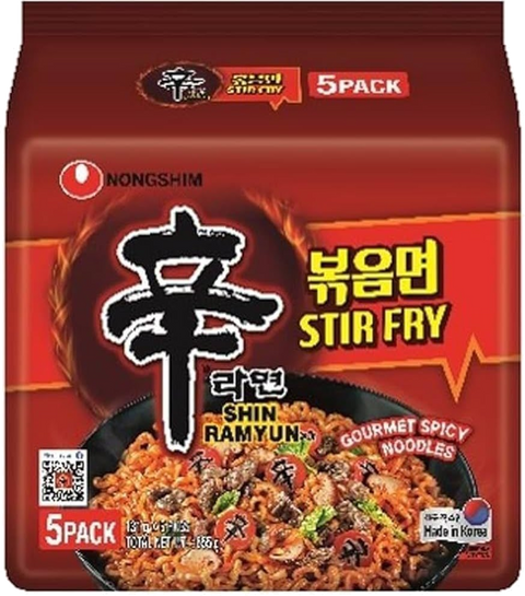 Nongshim Stir Fry 5-pack 655g